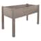 4ft. Brown Wood Raised Garden Bed Planter Box With Liner